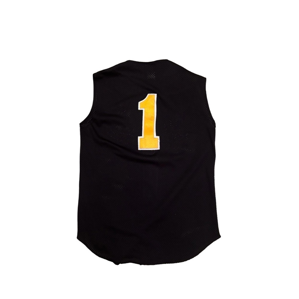 Wilson Black Sleeveless Jersey with Yellow Script - Picture 3 of 3
